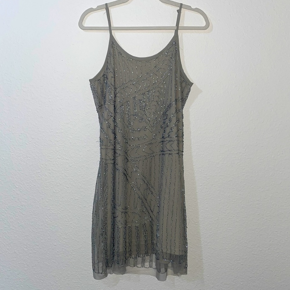 Taupe special occasion dress